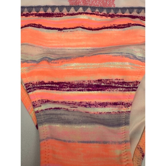 Victorias Secret Swim Bikini Set Halter Top Seashell Tassel Size Medium Striped - Picture 3 of 13